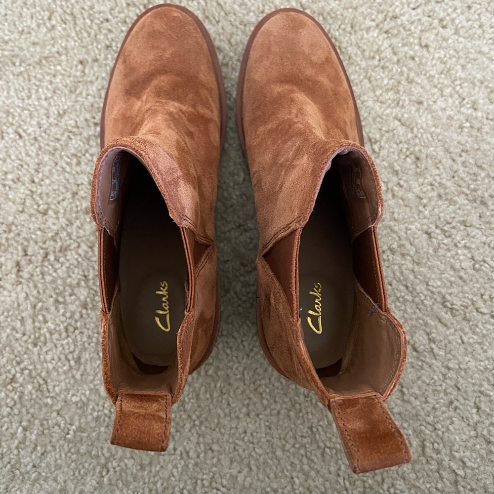 Like New Clarks Wedge Bootie - Clarkford Top - Picture 3 of 5